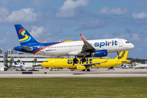 Spirit Airlines Airbus A320 aircraft with license plate N631NK at Fort Lauderdale airport, USA