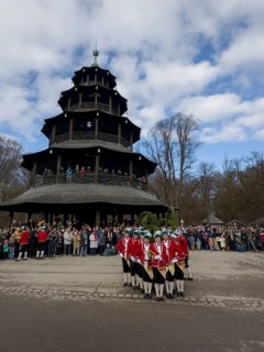 Schaeffler dance in 2026 in the English Garden, behind the Chinese Tower. The event takes place