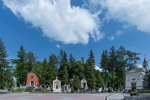 Front of Lützenhofer Cemetery/Lychakivskiy Cemetery, Lemberg, Galicia, Ukraine