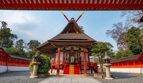 Saijosho Daigengu Ceremonial Hall, Yamakage-Jinja Shrine, Shinto Shrine, Kyoto, Japan