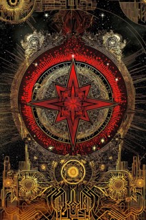 Modern representation of tarot card The Star symbolizing hope, inspiration, calm, renewal,