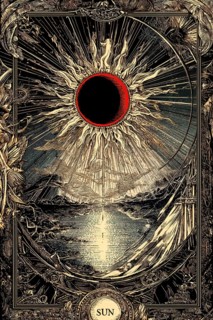 Modern representation of tarot card The Sun symbolizing success, freedom, Joy, optimism,
