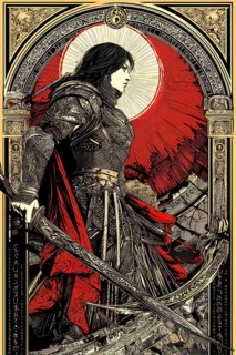 Modern representation of tarot card The Strength symbolizing courage, bravery, confidence,
