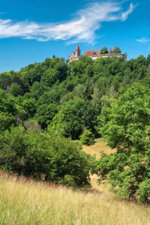 View of Coburg Fortress, Coburg, Franconia, Bavaria, Germany