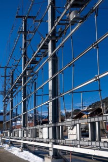 Power lines, Zweisimmen, Switzerland
