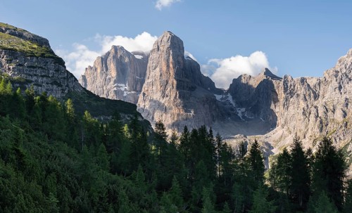 Crozzon di Brenta and Cima Tosa peaks, Brenta Mountains, Brenta-Adamello Natural Park, Trentino,