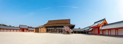 Dantei Southern Garden and Shishinden State Ceremonies Hall, Kyoto Imperial Palace, Kyoto, Japan