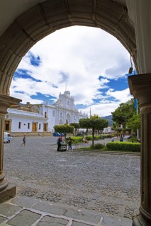 Cathedral of Antigua Guatemala at Plaza Central, Catedral de San José, Old Town, Antigua,