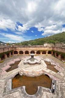 Cloister and Colonial Fountain of Los Pescados in the Mercedarian Monastery, Iglesia y Convento de