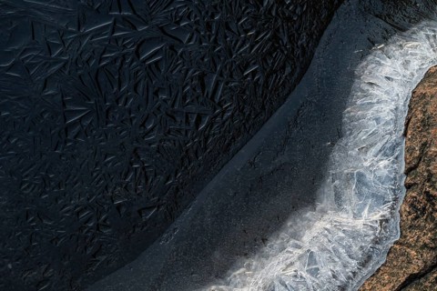 Ice structures with detailed texture, corpostrom, corpo or corppo, southwestern archipelago,
