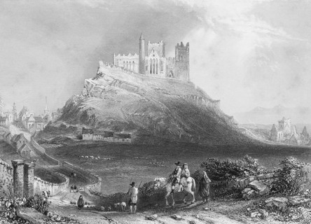 Trip to the town of Cashel with the Gothic cathedral on the Rock of Cashel, County Tipperary,