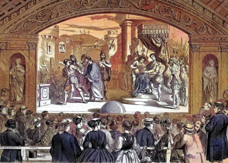 Passion plays or Easter festival in the village of Brixlegg, a market town in the Kufstein district