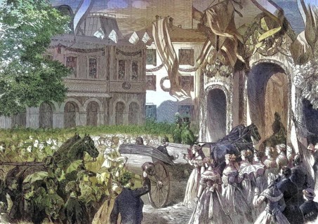 The reception of the King of Prussia in Homburg, Wilhelm I, Wilhelm Friedrich Ludwig, German: