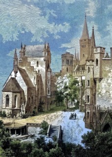 Courtyard of Hohenzollern Castle, Baden-Württemberg, Germany/Courtyard of Hohenzollern Castle,