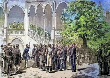 Speech by Count Stillfried to the King, Hohenzollern Castle, Baden-Württemberg, Germany, on October