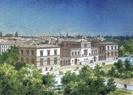 Raczynski Palace on Königsplatz, Berlin, Germany, today replaced by the Reichstag