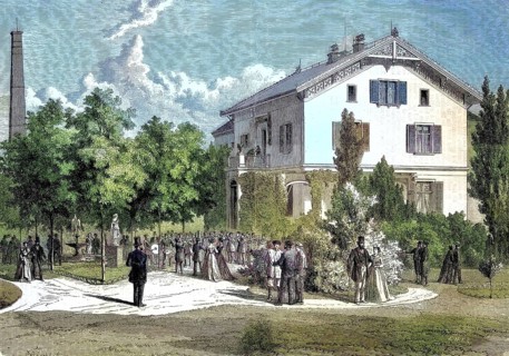 The band of the workers of the weaving mill Arnold Staub in Kuchen, Baden-Württemberg, Germany, at
