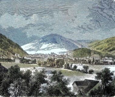 View of Suhl, a city in Thuringia, Germany/view of Suhl, a city in Thuringia, Germany, historical,