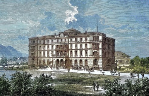 Building of the Hotel Europa in Salzburg, Austria/building of the hotel Europa at Salzburg,