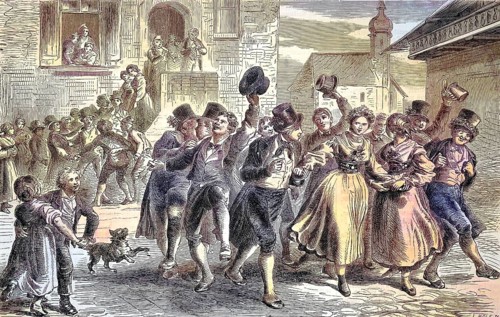 Courtship, old custom of courtship, engagement and marriage, relationship/catching a bride, old