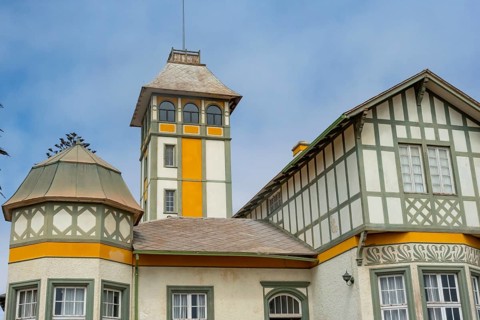 Woermann House, historic German colonial building, Swakopmund, Erongo region, Namibia