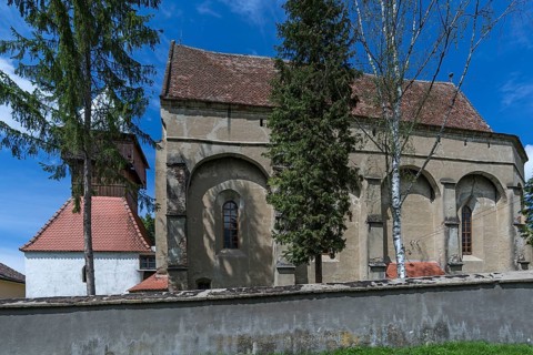 Abandoned 16th century Lutheran fortified church, Tobsdorf, Romanian Dupus, —Transylvania, Romania
