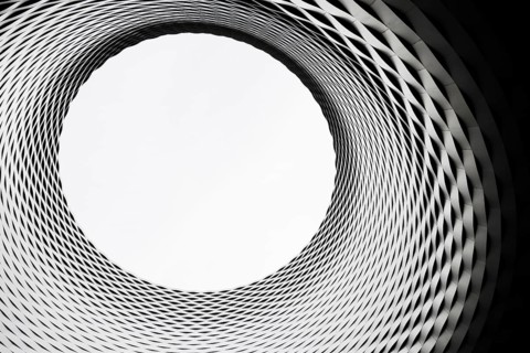 Hall ceiling, modern architecture, new Messe Basel building, architects Herzog and de Meuron,
