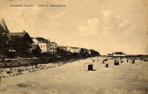 Historical postcard around 1900, Baltic resort Bansin, district of the municipality of Baltic