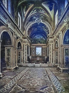 Historical photo (ca 1880) of the monastery San Pietro Martire, St. Peter, the Martyr, a Roman