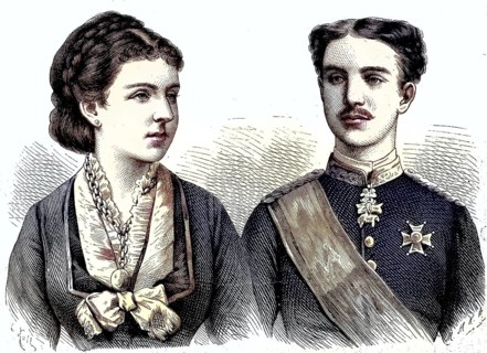 Maria de las Mercedes de Orleans y Borbon, 1860 - 1878 and Alfonso XII 1857 - 1885, Alfonso