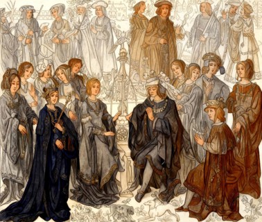 The marriage of Louis XII with Anne of Brittany, tapestry of the 15th century