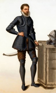Monsieur François, Duke of Anjou and Alençon wearing a damascened armour, 16th century