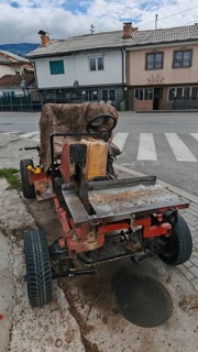 Special vehicle mobile saw, abandoned, rusted, quirky, old car, roadside vehicle, Ohrid, North