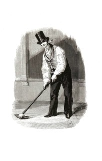 Types from Holland around 1841, De Kolver, golfer, Netherlands, authentic, digitally restored