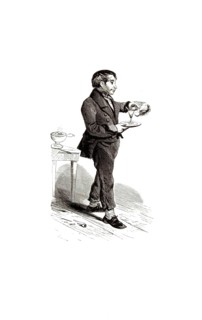 Types from Holland around 1841, De Koffiehuisjongen, The Coffee House Boy or The Coffee House