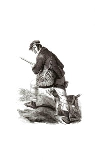 Types from Holland around 1841, De Jager en de Polsdrager, The Hunter and the Pulbearer,
