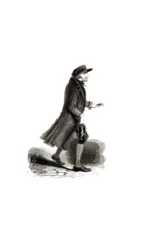 Types from Holland around 1841, De Barbier, hairdresser, Netherlands, authentic, digitally restored