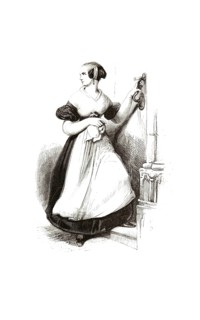 Types from Holland around 1841, Het lutherse weesmeisje van Amsterdam, The Lutheran Orphan Girl