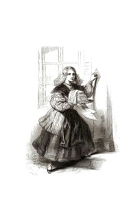 Types from Holland around 1841, Het Wafelmeisje, waffle girl, girl or a young woman selling waffles