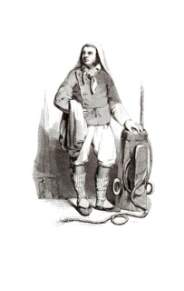 Types from Holland around 1841, De zakkendrager van Rotterdam, The sack carrier of Rotterdam,