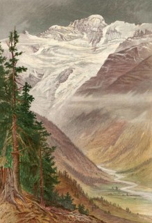 Gran Paradiso, at 4, 061 m, the highest mountain entirely on Italian territory, around 1860, Italy,