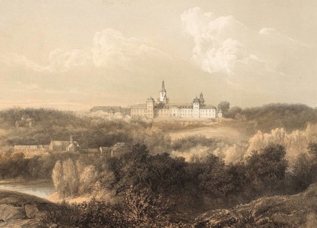 Rolduc Abbey, Abdij Rolduc, around 1860, in Kerkrade is the largest preserved monastery complex in