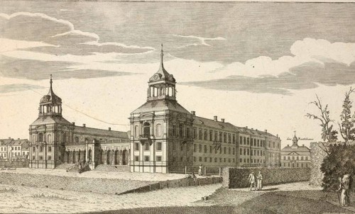 Royal Prussian pleasure palace in Oranienburg, around 1850, Germany, authentic, digitally restored