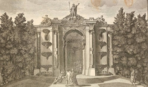 Grotto in the Royal Garden of Sanssoucy, Sanssouci in Potsdam, around 1850, Germany, authentic,