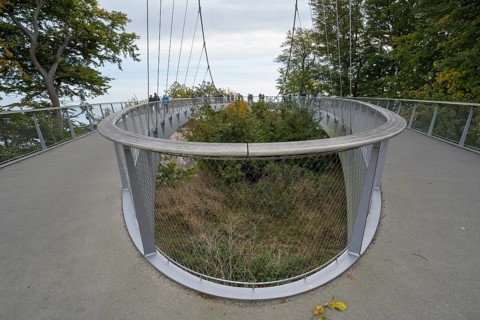 Skywalk, viewing platform at the Königsstuhl National Park Center, Jasmund National Park, Sassnitz,