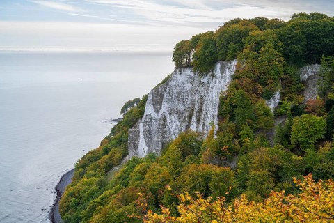 View of Victoria, chalk cliffs and Baltic Sea, Jasmund National Park, Sassnitz, Rügen island,