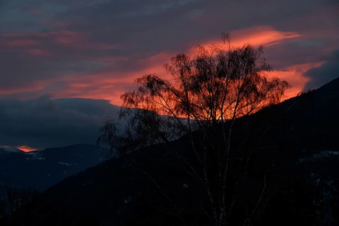 Morning atmosphere, clouds, Radenthein, Carinthia