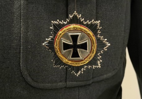 The Iron Cross, official symbol on the Bundeswehr uniform from 1956, detail, House of History,