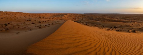 Sand dunes in the Wahiba Sands desert, Oman