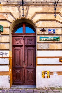 Details of the old town lanes, Krakow, Poland